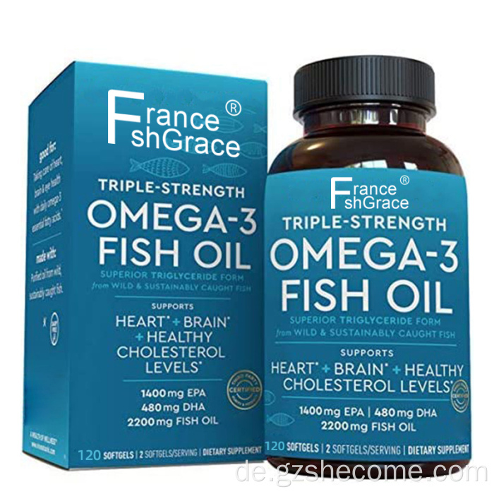 Ergänzung von Fischöl Reduzierung von Entzündungen Fischöl Weichgele